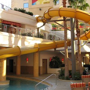 The Tank at Golden Nugget Hotel Casino in Las Vegas - Waterslide descending
