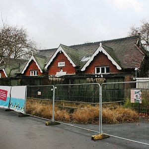 Old Parrot House shortly before demolition; London Zoo; 1st January 2011