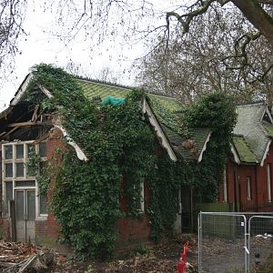 Ruins of the old Parrot House; London Zoo; 16th January 2011