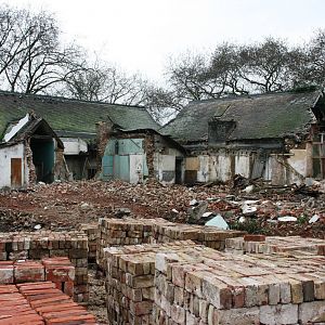 Ruins of the old Parrot House; London Zoo; 16th January 2011