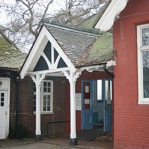 Remains of the old Parrot House; London Zoo; 16th January 2011