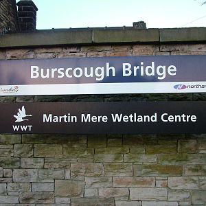 Signage at Railway Station, Martin Mere, 28/01/11