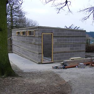 New cheetah housing at Marwell Wildlife, 29 January 2011
