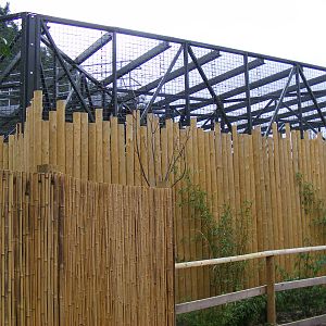 Fencing around gorilla extension at Chessington Zoo, 6 February 2011
