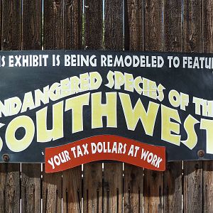 Endangered Species Of The Southwest Sign