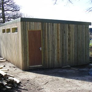 New cheetah house at Marwell Wildlife, 27 February 2011