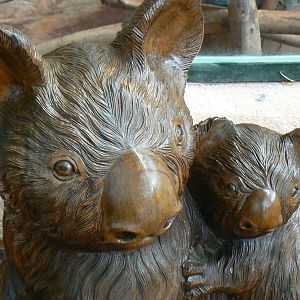Australian greenhouse - koalas sculpture