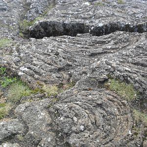 Pahoehoe rock at Bingvellir