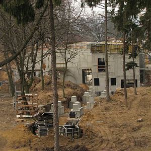 New elephant house contruction site