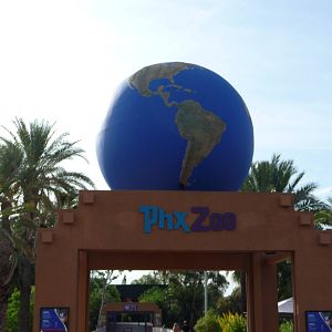 Phoenix Zoo - Entrance Globe