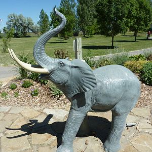 Zoo Montana - Elephant Statue