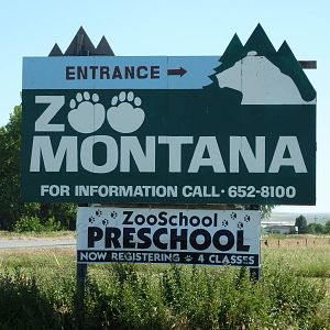 Zoo Montana - Sign