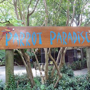 Baton Rouge Zoo - Parrot Paradise Entrance Sign