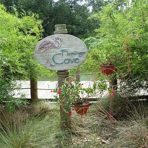 Baton Rouge Zoo - Flamingo Cove Sign