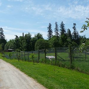 Pathway Between Multi-Acre Enclosures