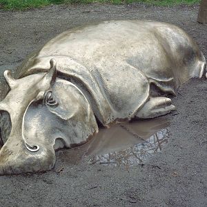 Hippo Statue
