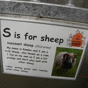 New Signage in the Childrens farm at Blackpool Zoo 10th April 2011