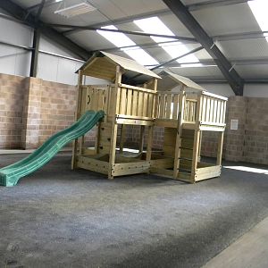 Inside the new Childrens Farm at Blackpool Zoo 10th April 2011