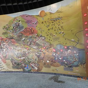 New map at the front entrance.