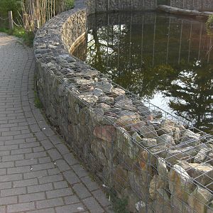 Plaswijckpark Rotterdam - Fence around the Black and White Ruffed Lemurs is