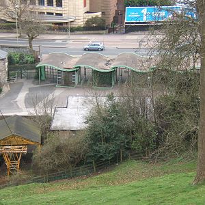 View of the old Entrance from the top of the zoo