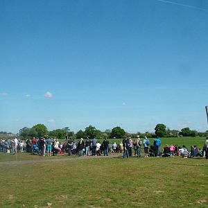 Crowds for the Falconry Show at Yorkshire WP 02/05/11