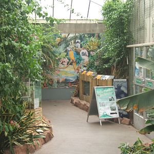 View towards the blocked off zoo room