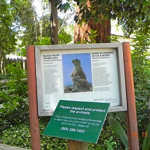 Black tailed prairie dog sign