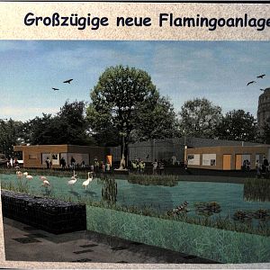Plan for the new flamingo-enclosure at Bochum