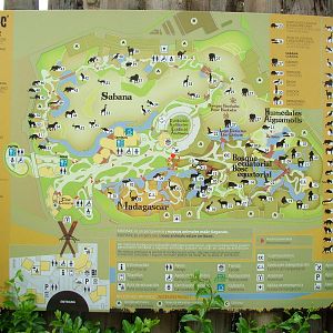 Map of Bioparc Valencia, 28/05/11