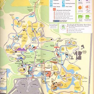 1995 Toronto Zoo Map