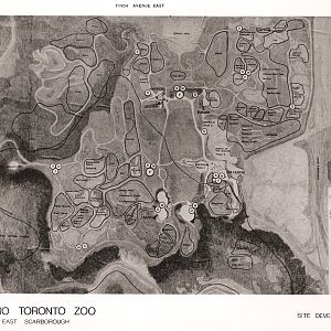 1972 Planning Map for the Toronto Zoo