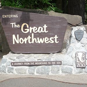 Oregon Zoo - The Great Northwest Sign