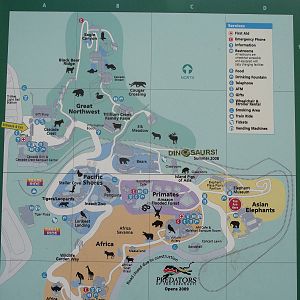 Oregon Zoo - Map