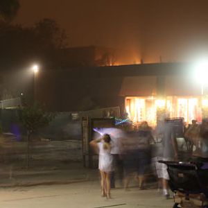 dust storm at night zoo