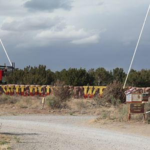 zoo entrance with disc golf course