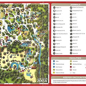 Auckland Zoo Map 2002