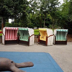 Entrance to the sealion-show at Hansa-Park Sierksdorf