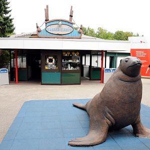 Entrance to the sealion-show at Hansa-Park Sierksdorf