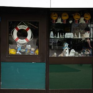 Entrance to the sealion-show at Hansa-Park Sierksdorf