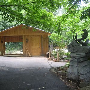 entrance to otter exhibit