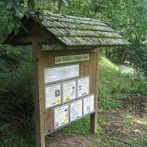 wildlife garden sign
