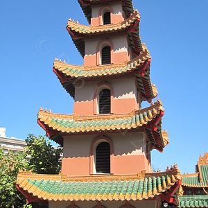 Pagoda at the entrance to the China Exhibit