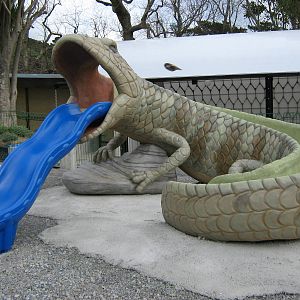 blue-tongued skink slide