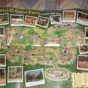 Catskill Game Farm map 1970's