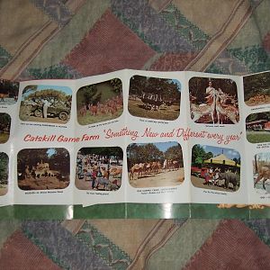 Catskill Game Farm map 1970's