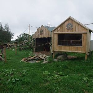 Tamarin/Agouti Exhibit at Folly Farm, 01/08/11