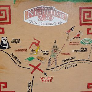 Giant Panda Exhibit - Signage At Canyon Cafe