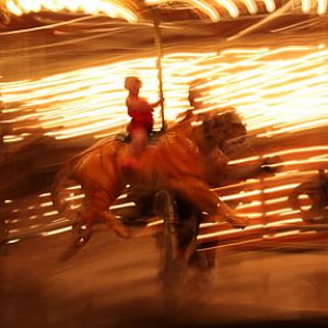 carousel at night