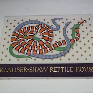 Children's Zoo - Reptile House Entrance Sign